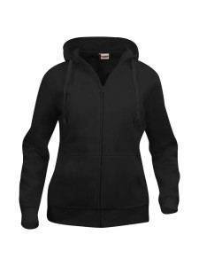 clique Basic Hoody Full Zip Women - damska bluza z kapturem czarna