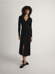 Sukienka z wiskozy - czarny