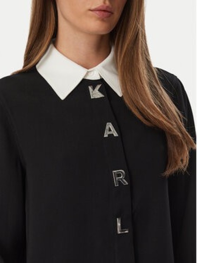KARL LAGERFELD Koszula B4W11010 Czarny Regular Fit