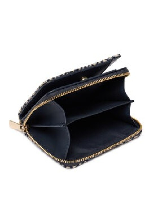 Tommy Hilfiger Portfel Th Icon Med Za W/ Flap Jacquard AW0AW18759 Niebieski