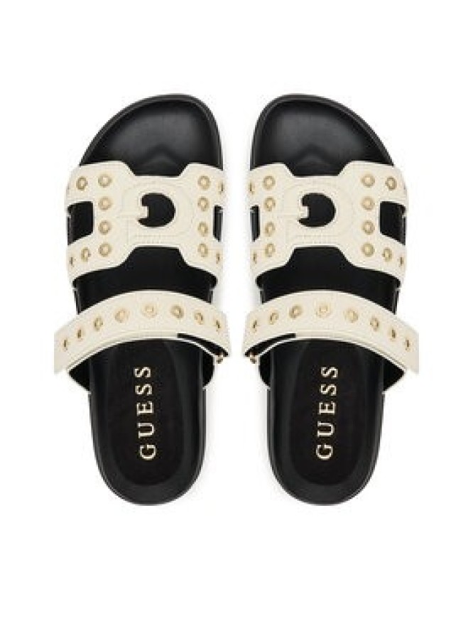 Guess Klapki FLPFAS ELE03 Écru