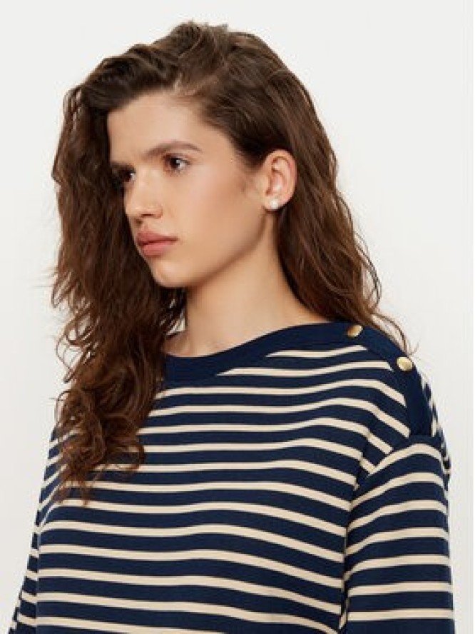 Tommy Hilfiger Bluza WW0WW44447 Granatowy Relaxed Fit