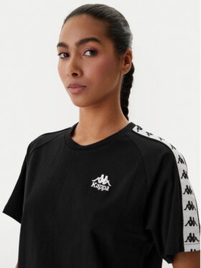 Kappa T-Shirt Banda Adi 371U6WW Czarny Regular Fit