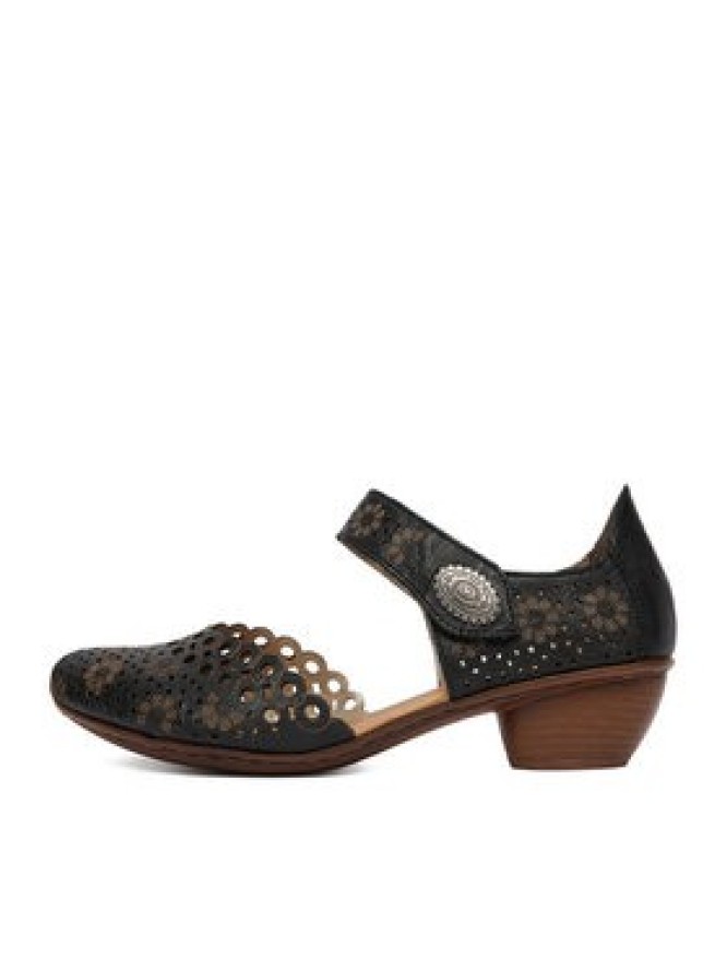 Rieker Półbuty 43753-00 Czarny