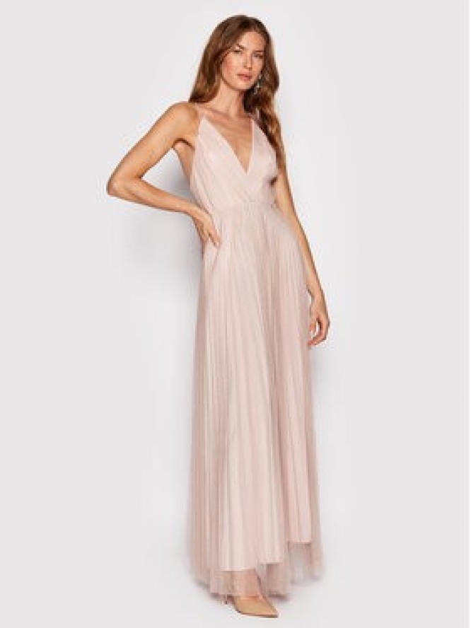 Liu Jo Sukienka wieczorowa CF2045 J1858 Różowy Regular Fit