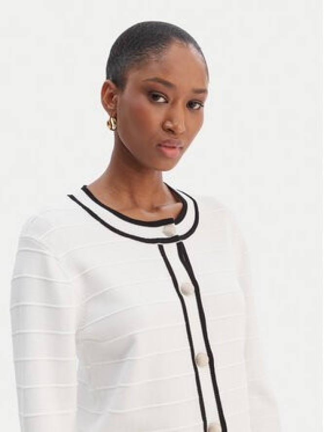 Morgan Kardigan 261-MLIO Biały Regular Fit