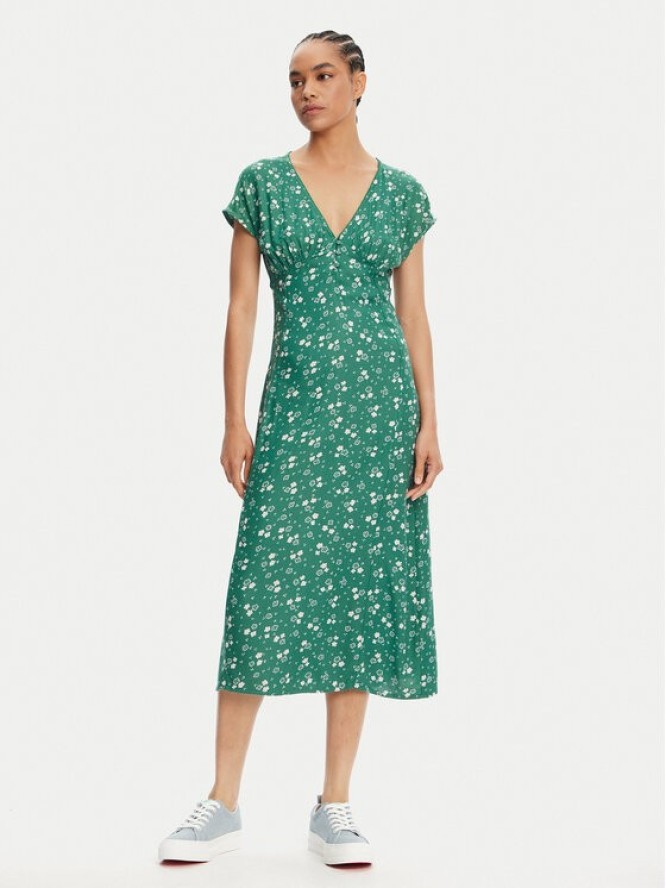 Billabong Sukienka letnia Bright Skies 24B131505 Zielony Regular Fit