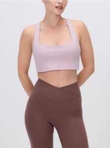 Sportowy top - brudny róż