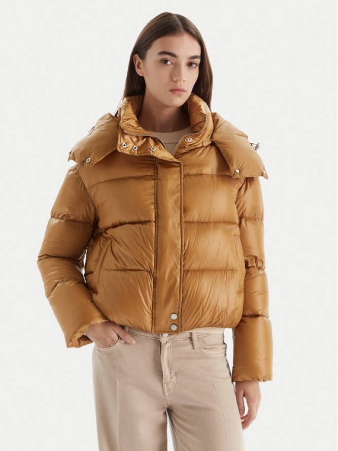 Patrizia Pepe Kurtka puchowa 2O0050/A9M0-B847 Beżowy Regular Fit