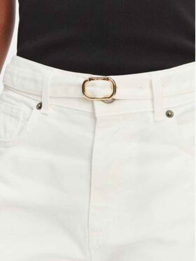 TWINSET Jeansy 251TT2210 Biały Straight Fit