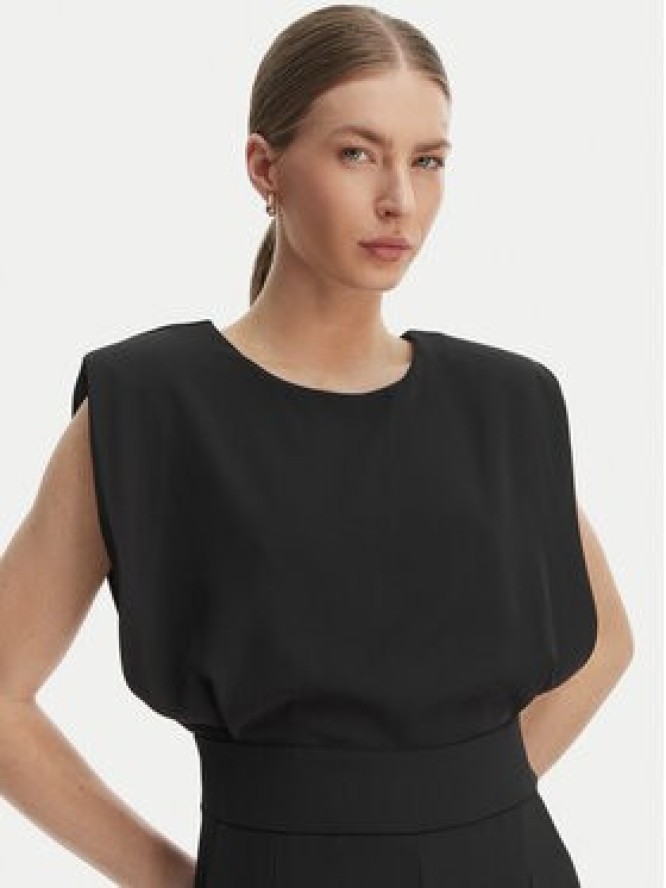 Rinascimento Kombinezon CFC0127546003 Czarny Wide Leg