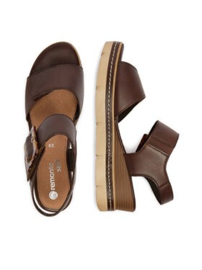 Remonte Sandały CEO-D2L53-25 Brązowy