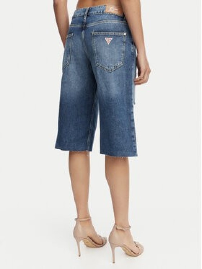 Guess Bermudy W6GD91 D0695 Granatowy Baggy Fit