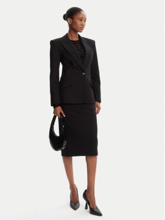 Versace Jeans Couture Marynarka 79HAQ702 J0092 Czarny Slim Fit