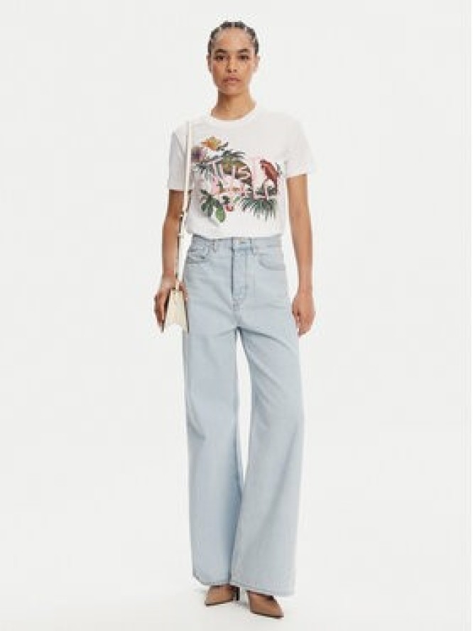 Just Cavalli T-Shirt 78PAHA01 Biały Regular Fit