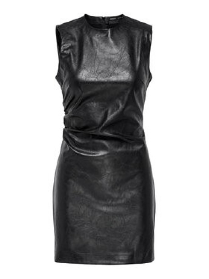 ONLY Sukienka z imitacji skóry Mone 15360231 Czarny Slim Fit