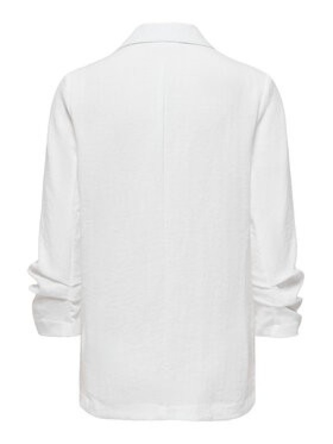 ONLY Marynarka Lita 15370275 Biały Regular Fit