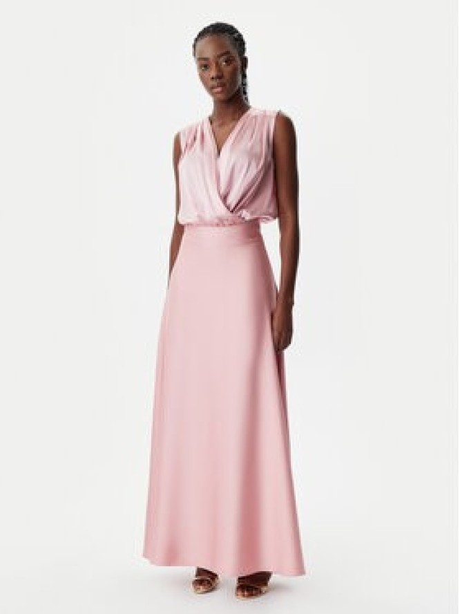 Rinascimento Spódnica maxi CFC0122686003 Różowy Regular Fit