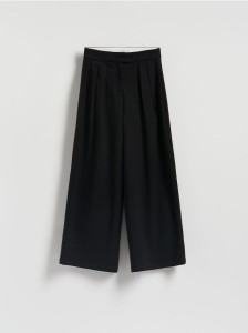 Spodnie z szeroką nogawką - czarny