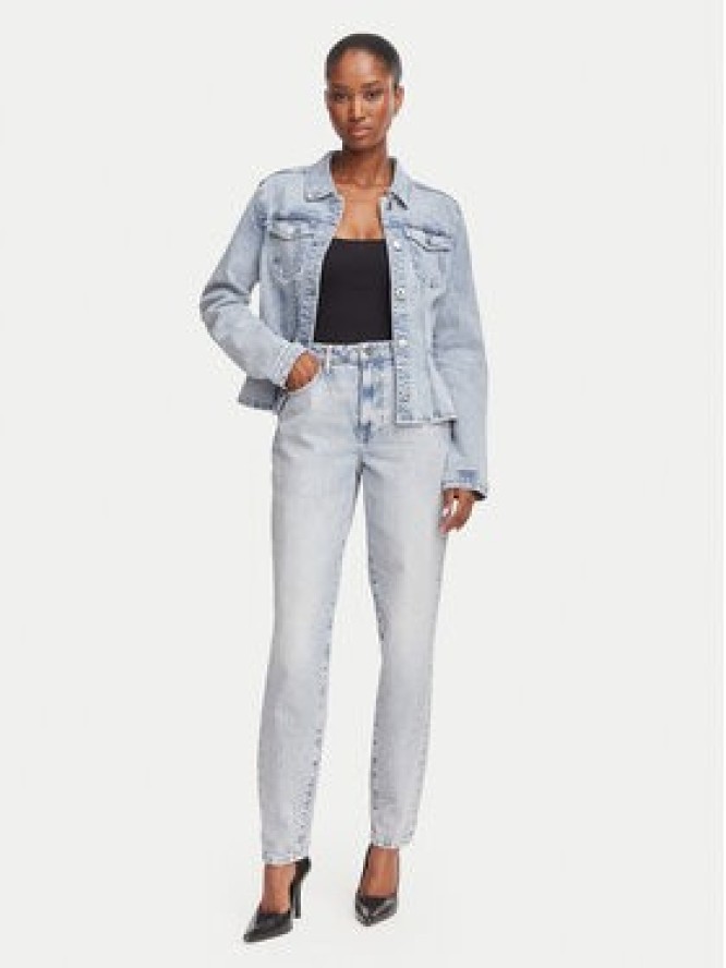 Morgan Kurtka jeansowa 262-VILIKA Niebieski jasny Slim Fit