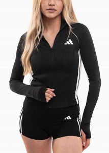 Bluza damska adidas Workout Essentials 3-Stripes Zip Through
