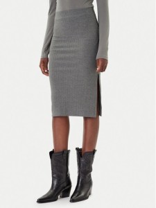 ONLY Spódnica ołówkowa Emma 15233600 Szary Slim Fit