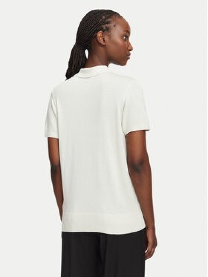 Calvin Klein Polo LV044G311G Kremowy Slim Fit