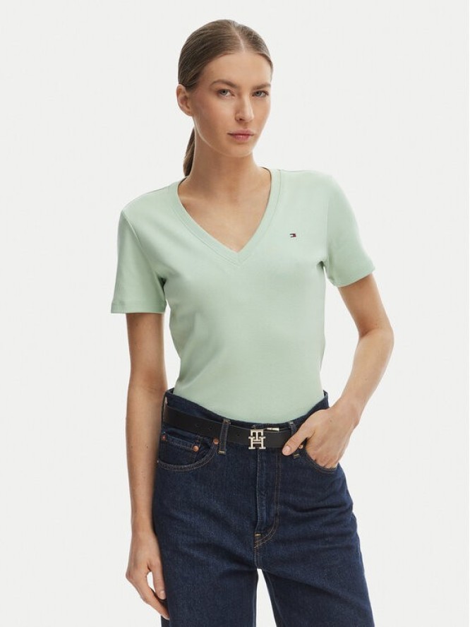 Tommy Hilfiger T-Shirt New Cody WW0WW40584 Zielony Slim Fit