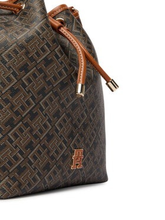 Tommy Hilfiger Torebka Th Monoplay Bucket Le AW0AW18847 Czarny