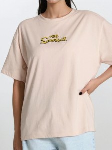 Koszulka The Simpsons - kremowy