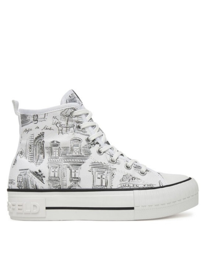 KARL LAGERFELD Trampki KL60455 Biały