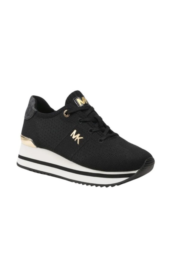 MICHAEL KORS Czarne sneakersy damskie Monique Knit Trainer, Rozmiar 38