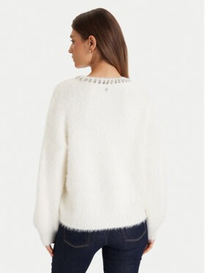 Guess Sweter W5BR58 Z3BH0 Biały Regular Fit