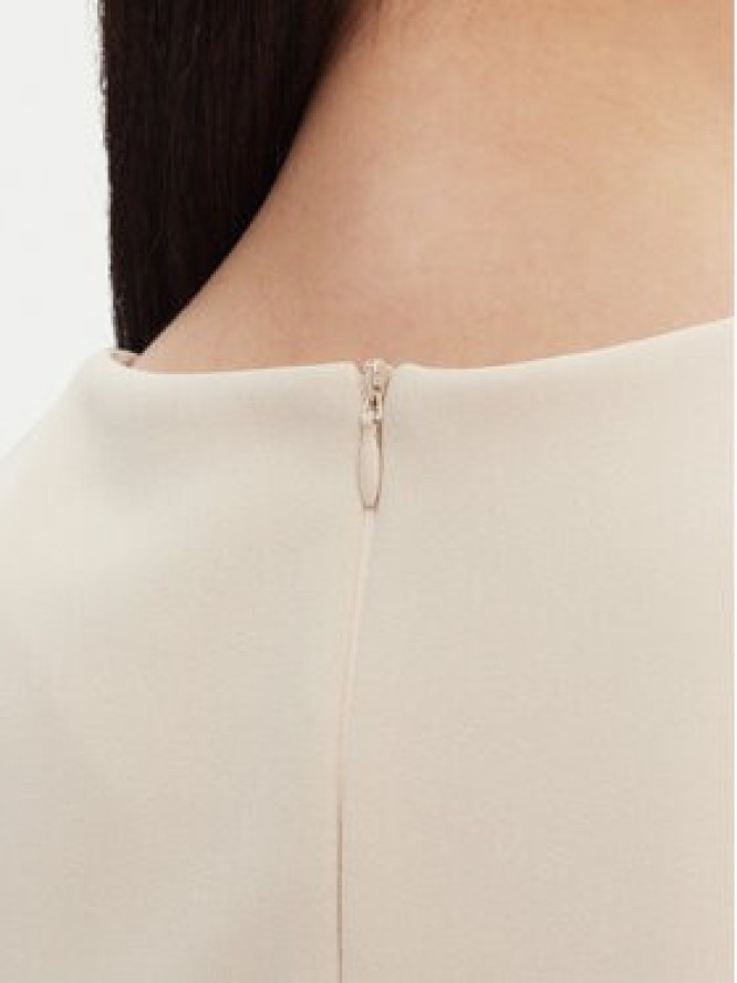 Rinascimento Sukienka koktajlowa CFC0123774003 Beżowy Regular Fit