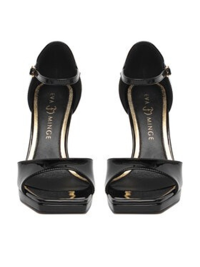 Eva Minge Sandały EO-VIOLET-LT2521-3-1 Czarny