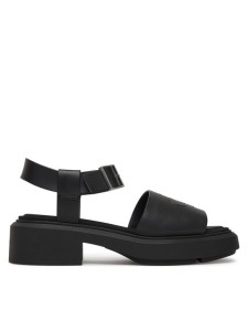 Calvin Klein Sandały Chunky Sandal Lth Mg HW0HW03131 Czarny