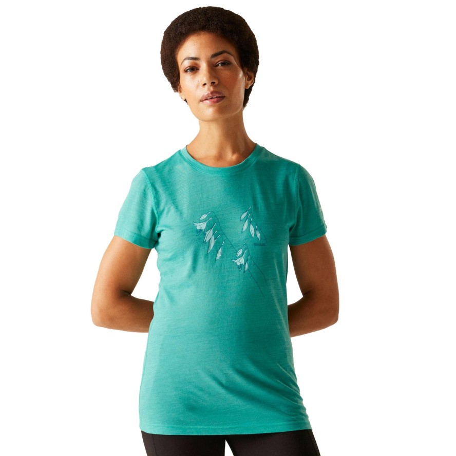 T-shirt Damski Kwiaty Escade