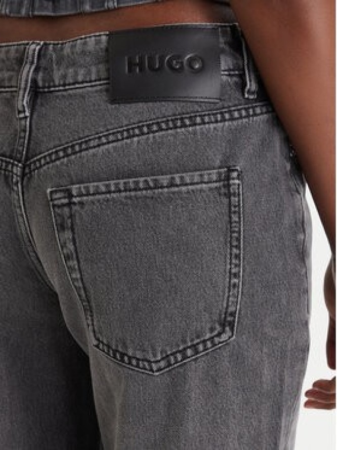 HUGO Jeansy Gilissi_5 50559124 Szary Straight Fit