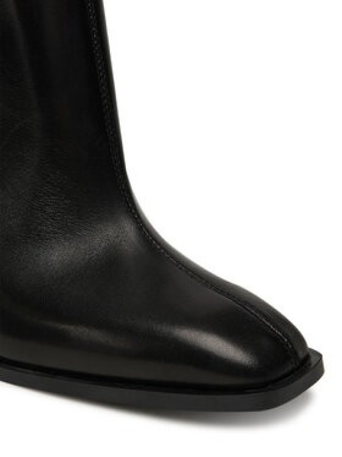 KARL LAGERFELD Botki Nft Heel Zip KL39135 Czarny