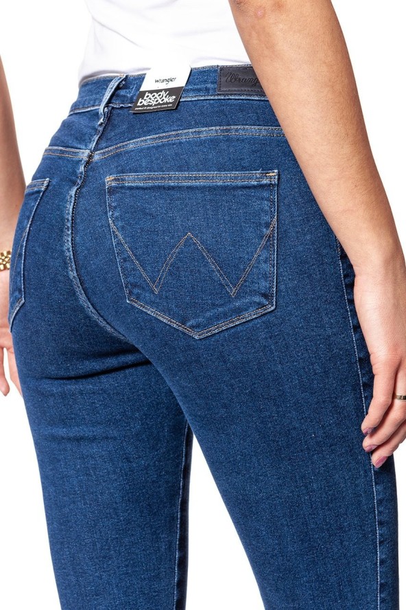 WRANGLER HIGH RISE SKINNY BLUE NOISE W27HFS047 112128073