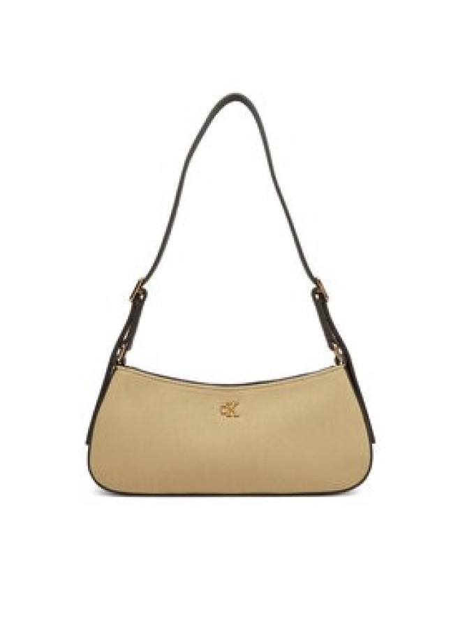 Calvin Klein Torebka Ck Canvas Small Shoulder Bag LV04F3347G Beżowy