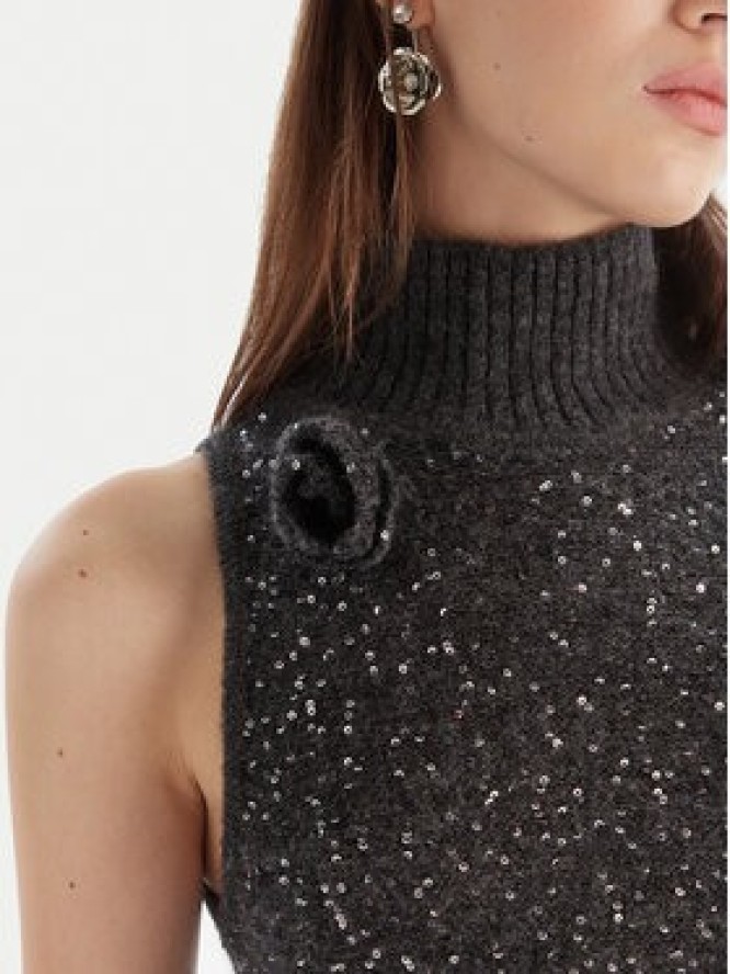 Marella Sukienka dzianinowa Ilsa 2523326072 Szary Slim Fit