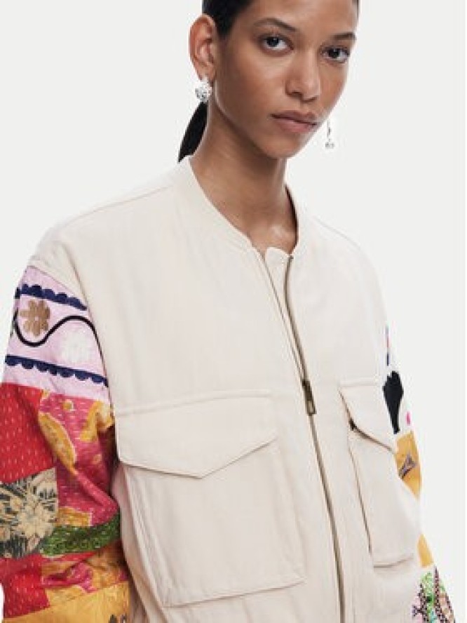 Desigual Kurtka bomber Austin 25SWEW51 Beżowy Regular Fit