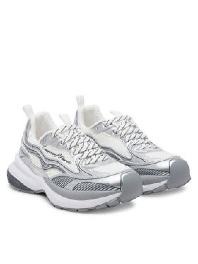 Emporio Armani Sneakersy X3X238 XR388 00520 Srebrny