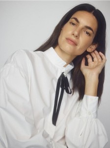 Koszula z broszką - biały