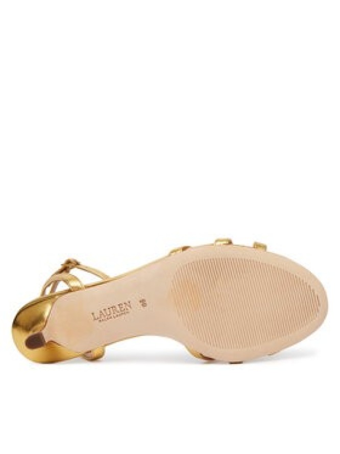 LAUREN RALPH LAUREN Sandały Kendyl 802P10398001 Złoty