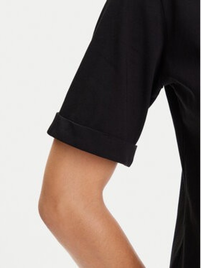 Liu Jo Sport T-Shirt TF5143 JS003 Czarny Regular Fit