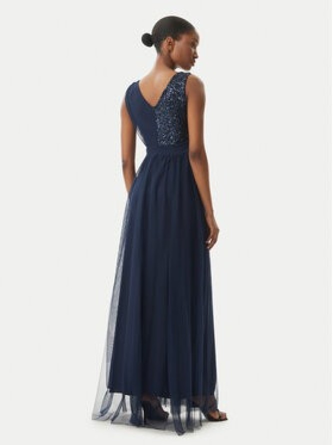 Rinascimento Sukienka wieczorowa CFC0123704003 Granatowy Regular Fit