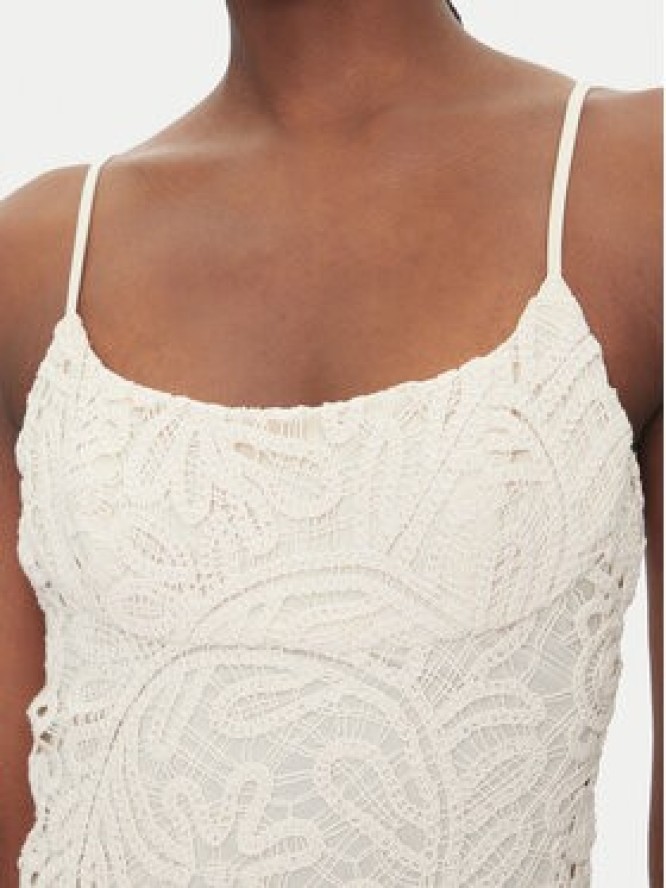 Bardot Sukienka koktajlowa 57998DB6 Écru Slim Fit