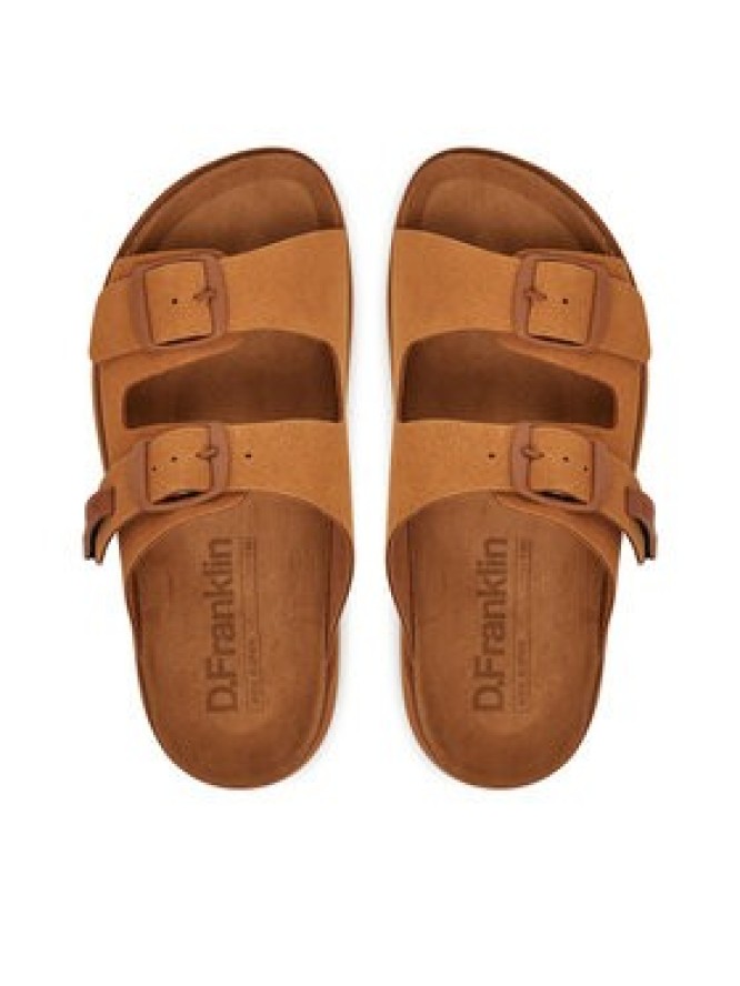 D.Franklin Klapki DFSH407001 Brązowy
